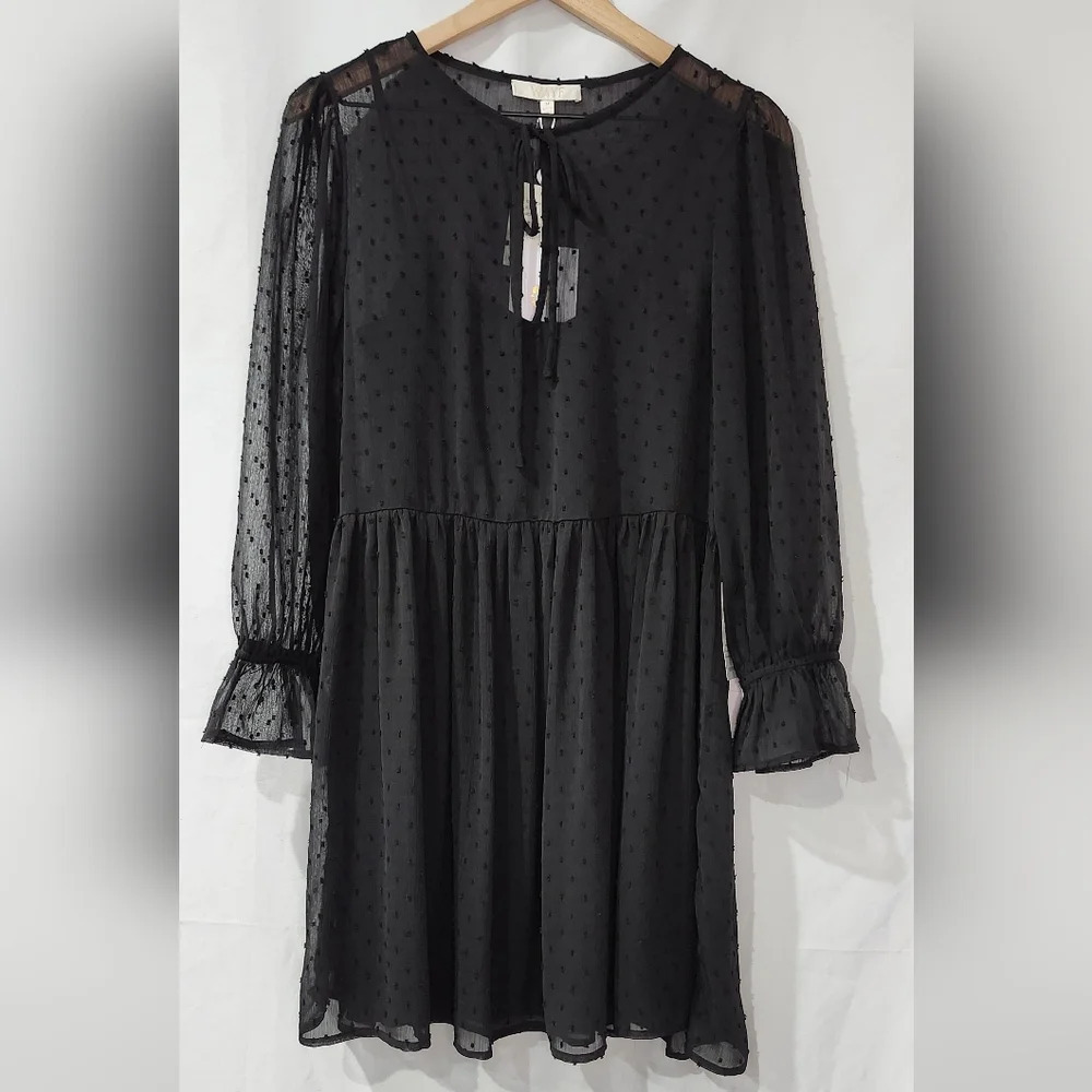 WAYF Where Are You From NWT‎ Women's Sheer Dress Size M Black Fairygoth Witchy - Picture 9 of 9